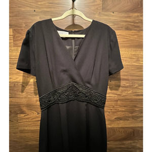 Maggy London by Kenneth Nolan Black Formal Women's Dress Short Sleeve 10